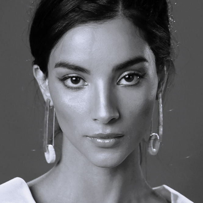 Gamo Rectangular Deer Horn Drop Earrings