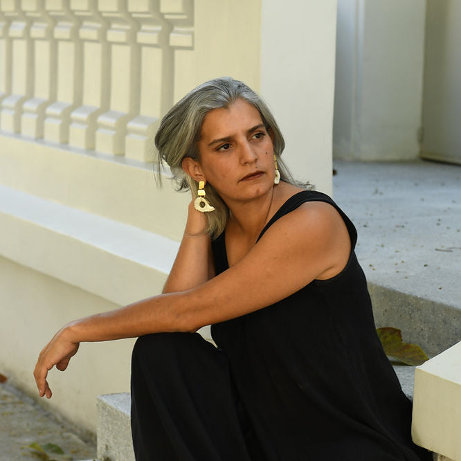 Caribú Abstract Deer Horn Earrings