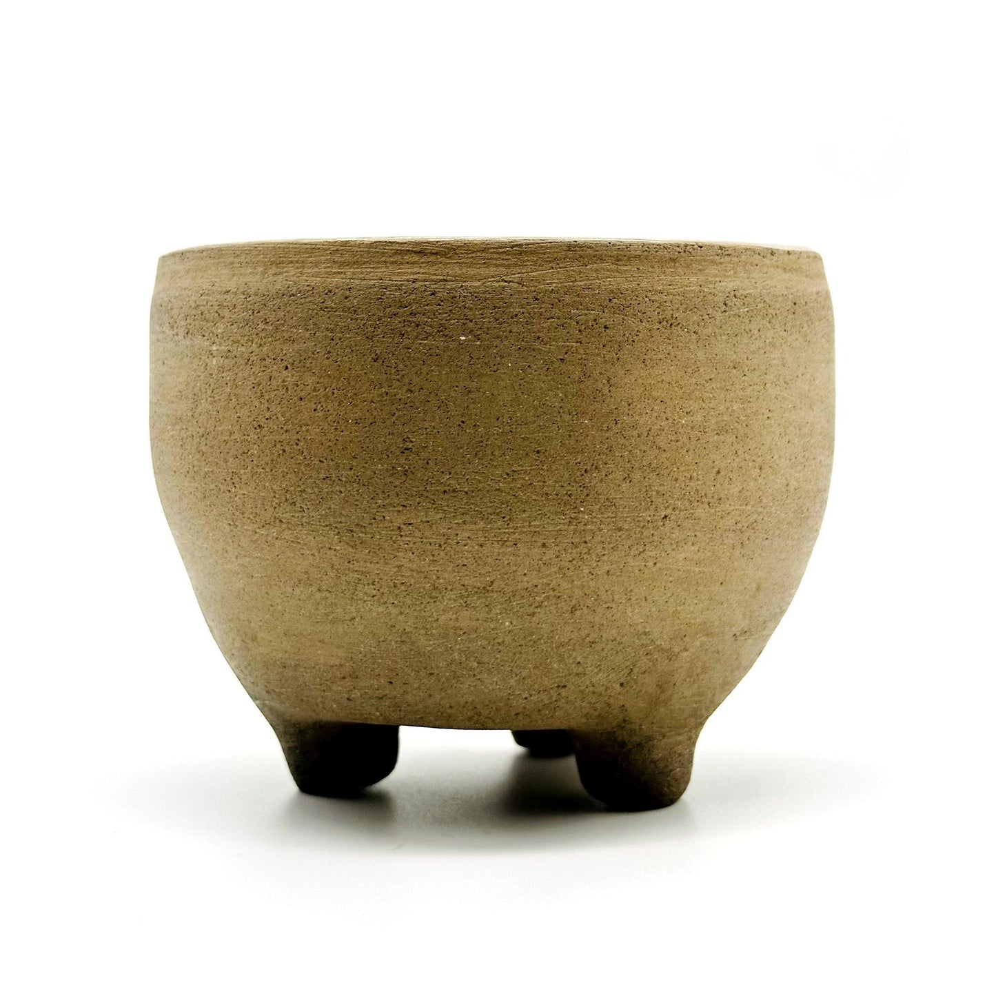 Smoked Clay Three-Leg Bowl