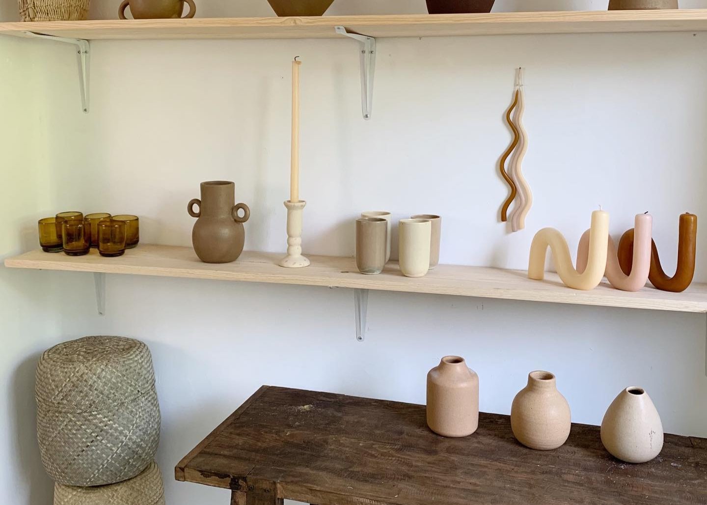 Beeswax Dripless Smokeless S-Shaped Candle