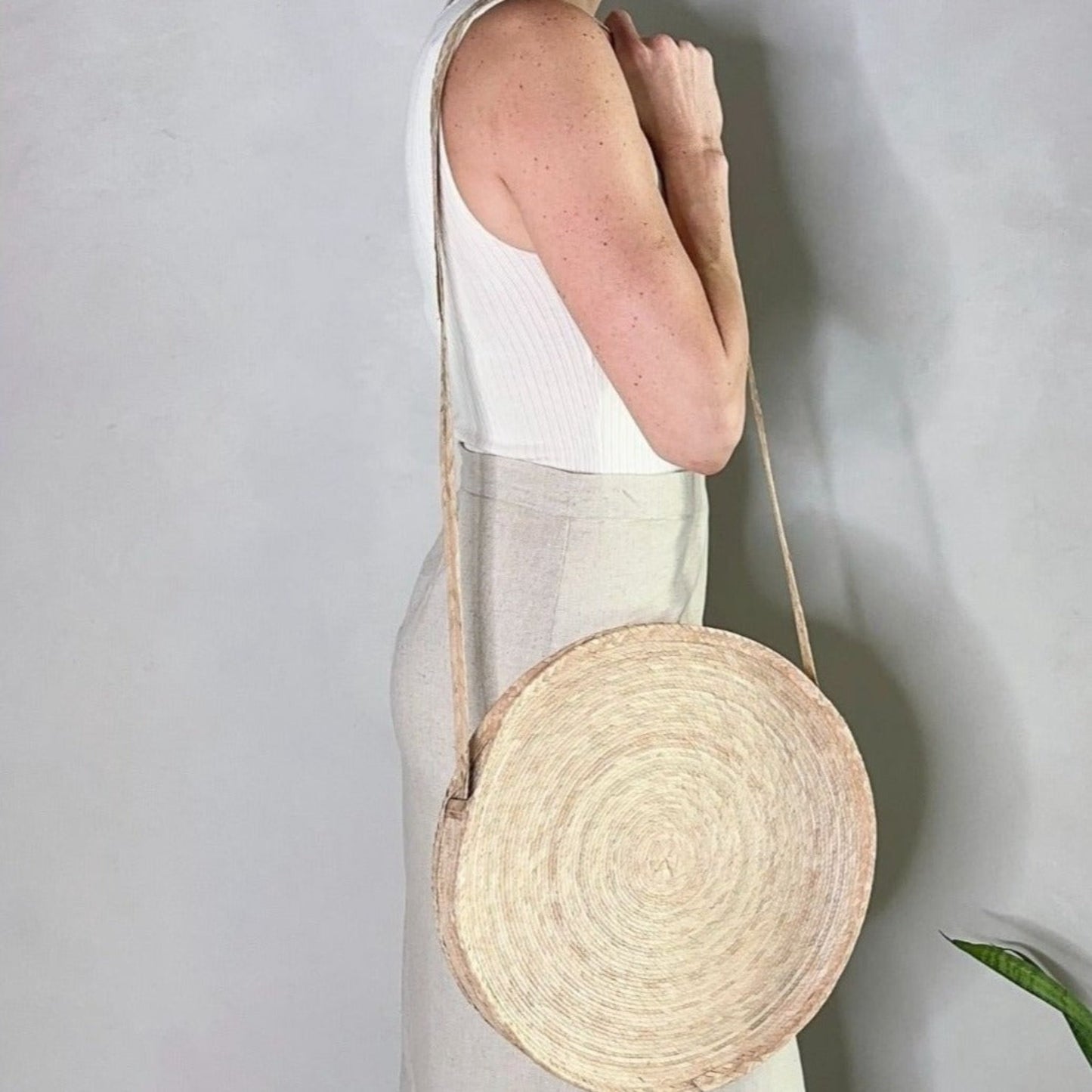Handmade Woven Straw Shoulder Bag