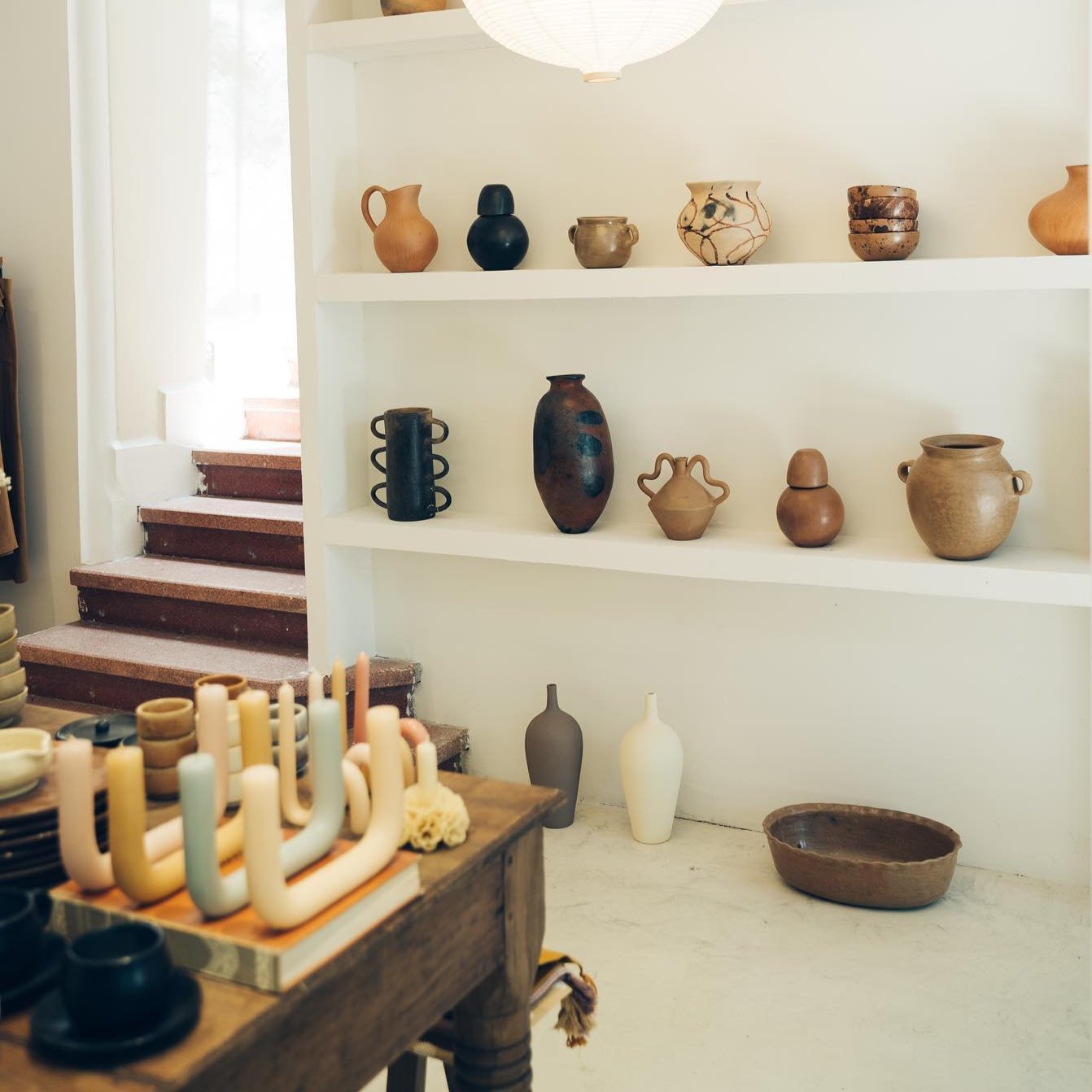 U-Shaped Beeswax Dripless Smokeless Candle