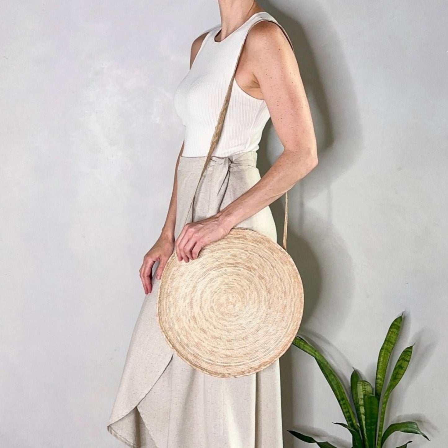 Handmade Woven Straw Shoulder Bag