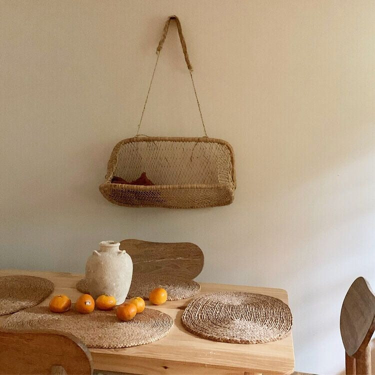 Medium Handwoven Jonote Wall Decorative Storage Carrying-Basket
