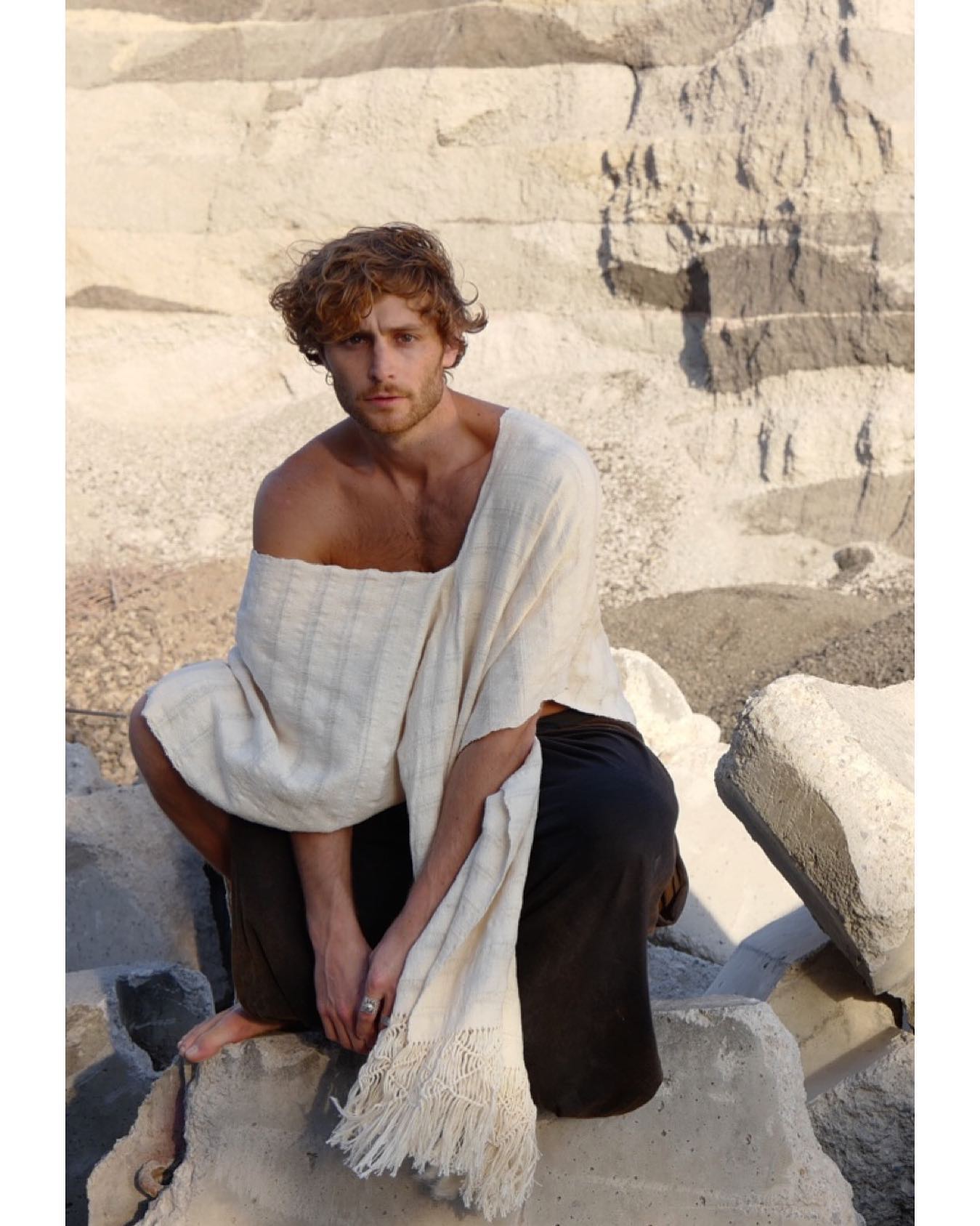 Natural Handwoven Mexican Cotton Kaftan