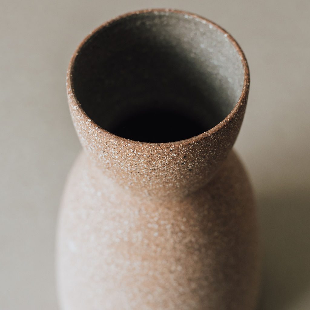 Handcrafted Terracotta Cork Clock Vase