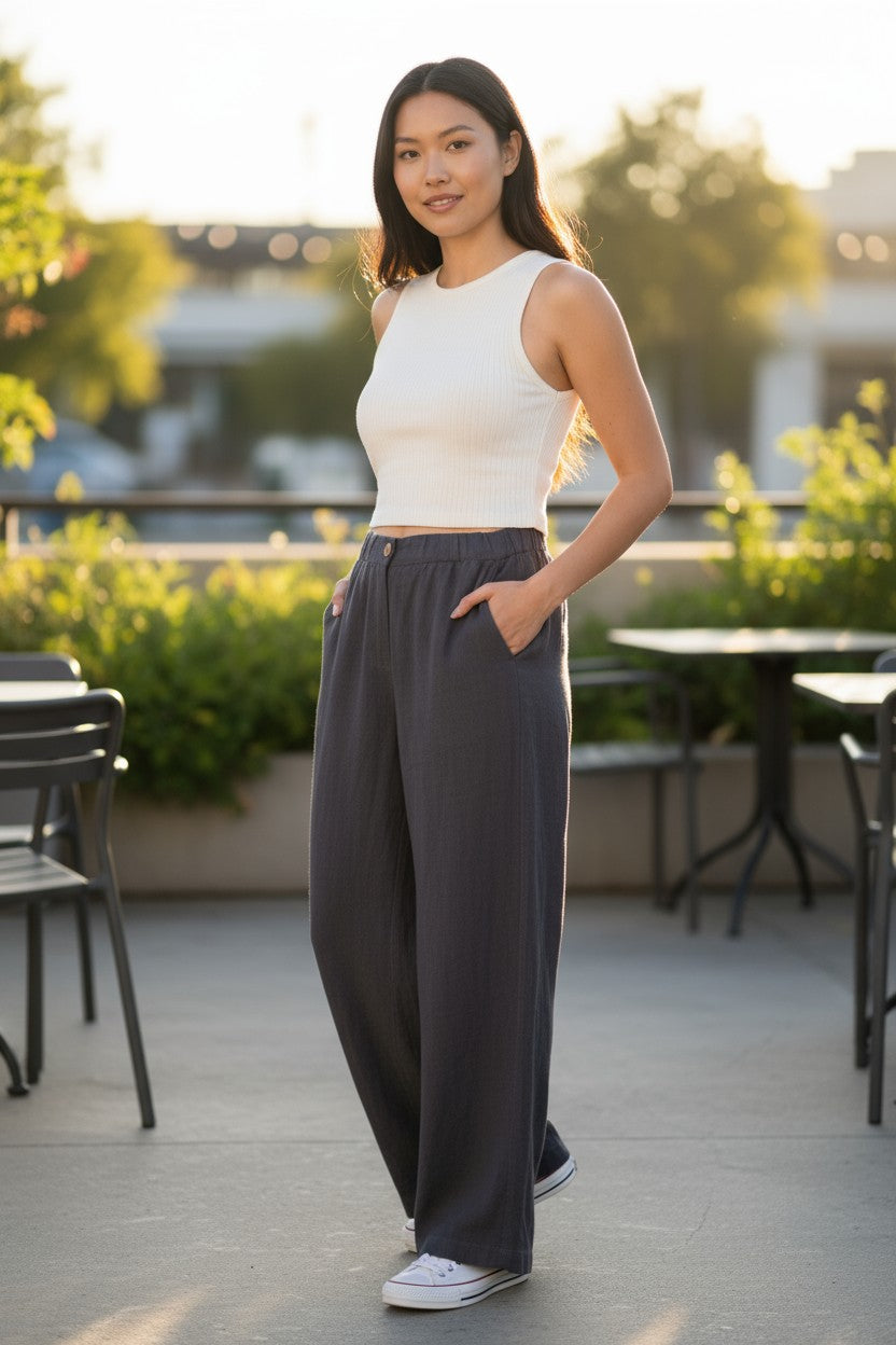 Bohemian Linen Harem Pants