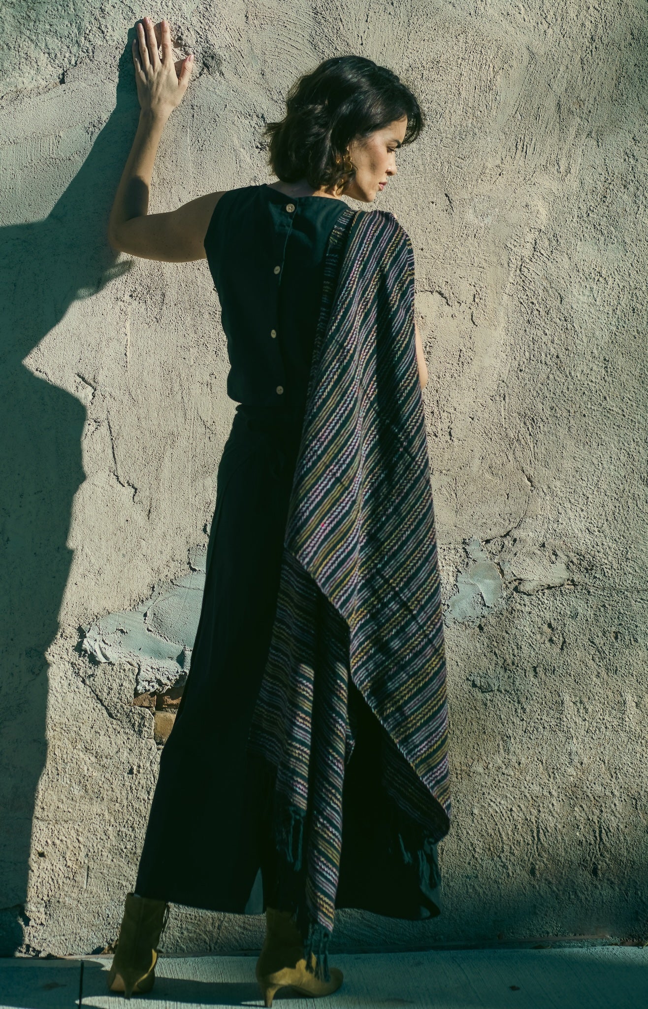 Handwoven Cotton Rebozo Shawl