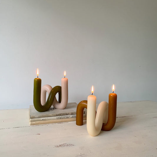 Beeswax Dripless Smokeless S-Shaped Candle