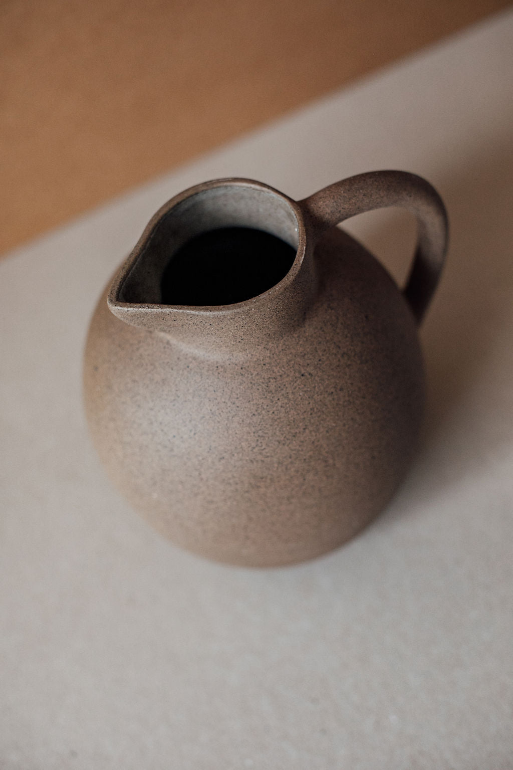 Handmade Terracotta Round Ceramic Pitcher