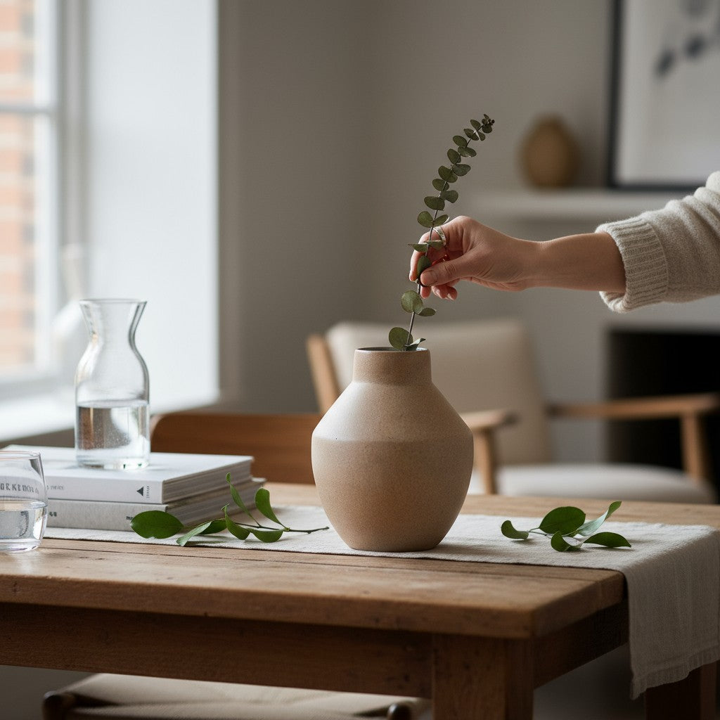 Handcrafted Egeo Ceramic Vase