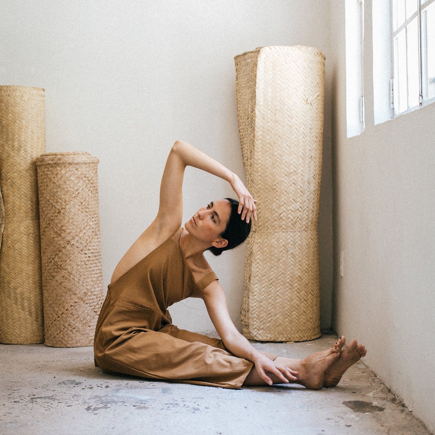 Bohemian Open-Back Linen Jumpsuit