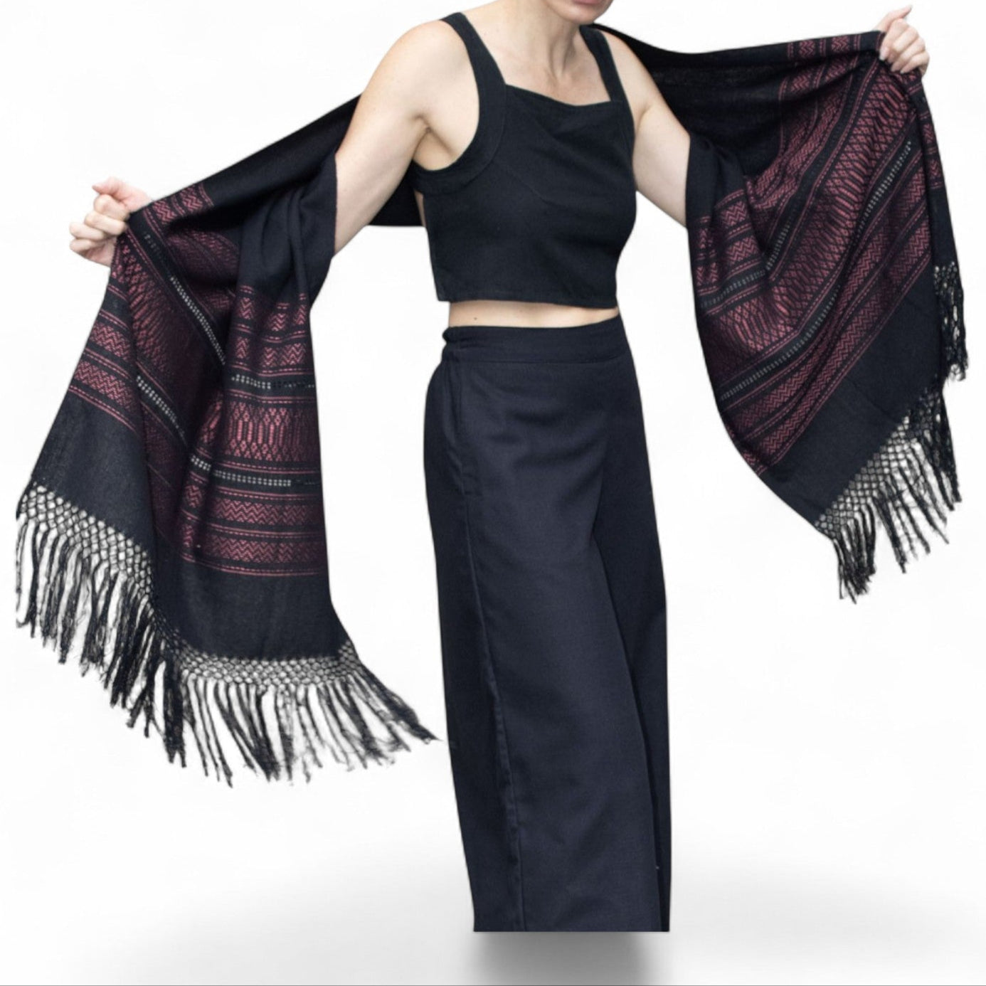 Backstrap Loom Woven Designs Shawl