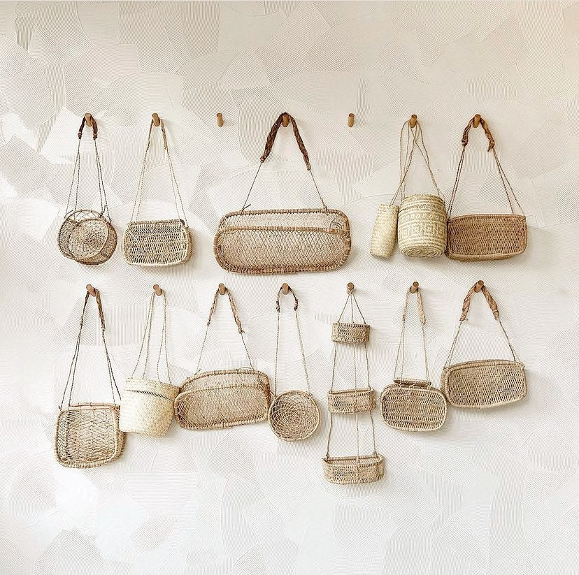 Medium Handwoven Jonote Wall Decorative Storage Carrying-Basket