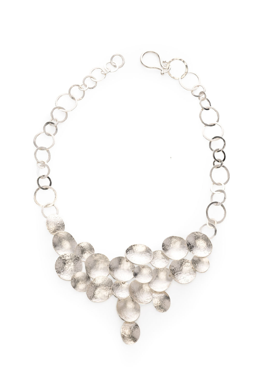 Kélebe Handmade Gold Cascade Disc Necklace
