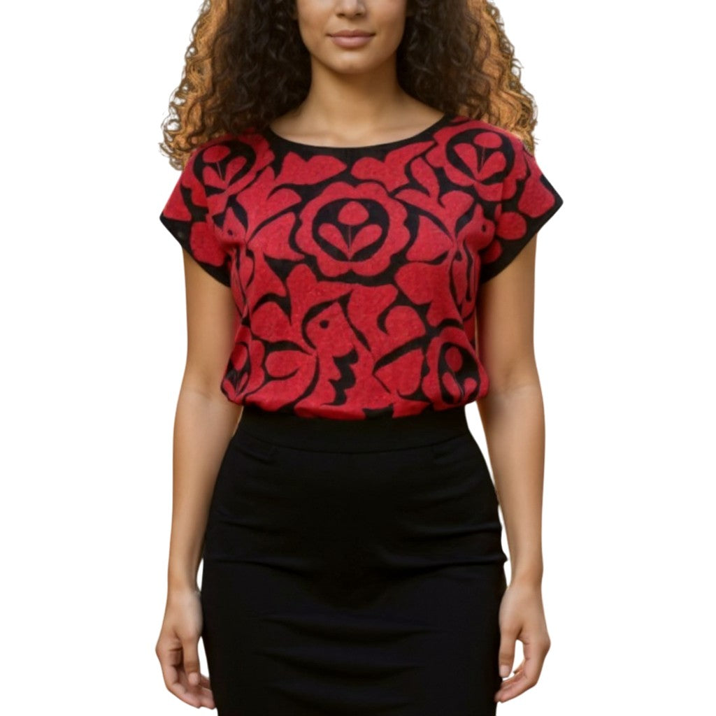 Oaxacan Istmo Floral Blouse