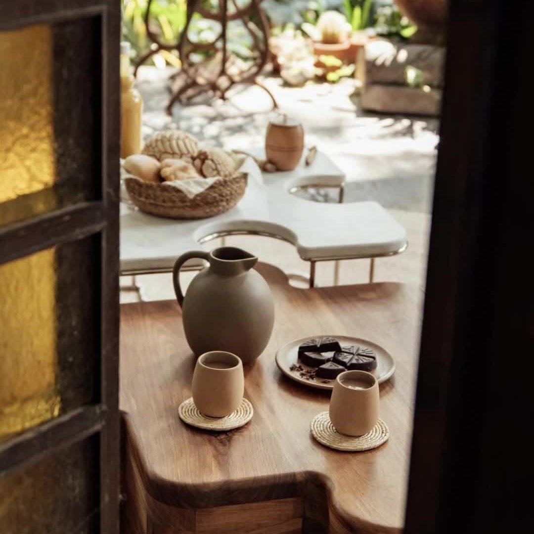 Handmade Terracotta Round Ceramic Pitcher