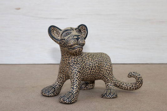 Small Pottery Clay Mayan Jaguar