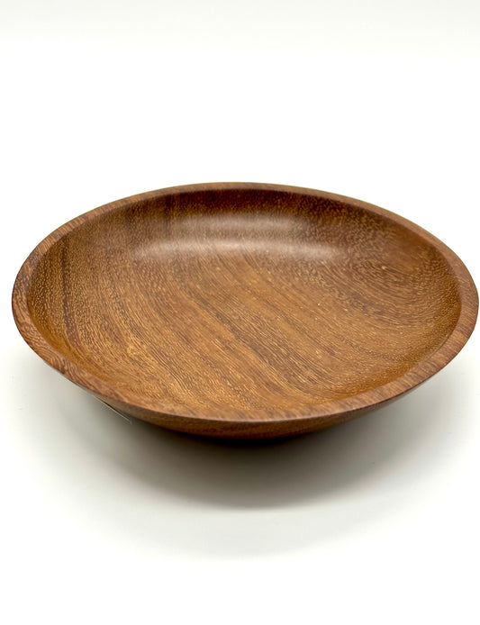 Hand Carved Walnut Wood Appetizer Plate