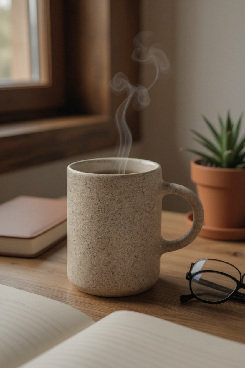 Tall Cylinder Ceramic Mug