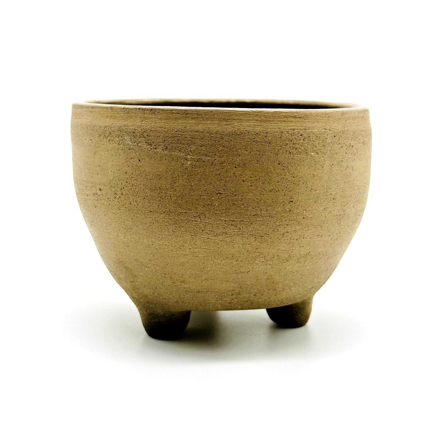 Smoked Clay Three-Leg Bowl