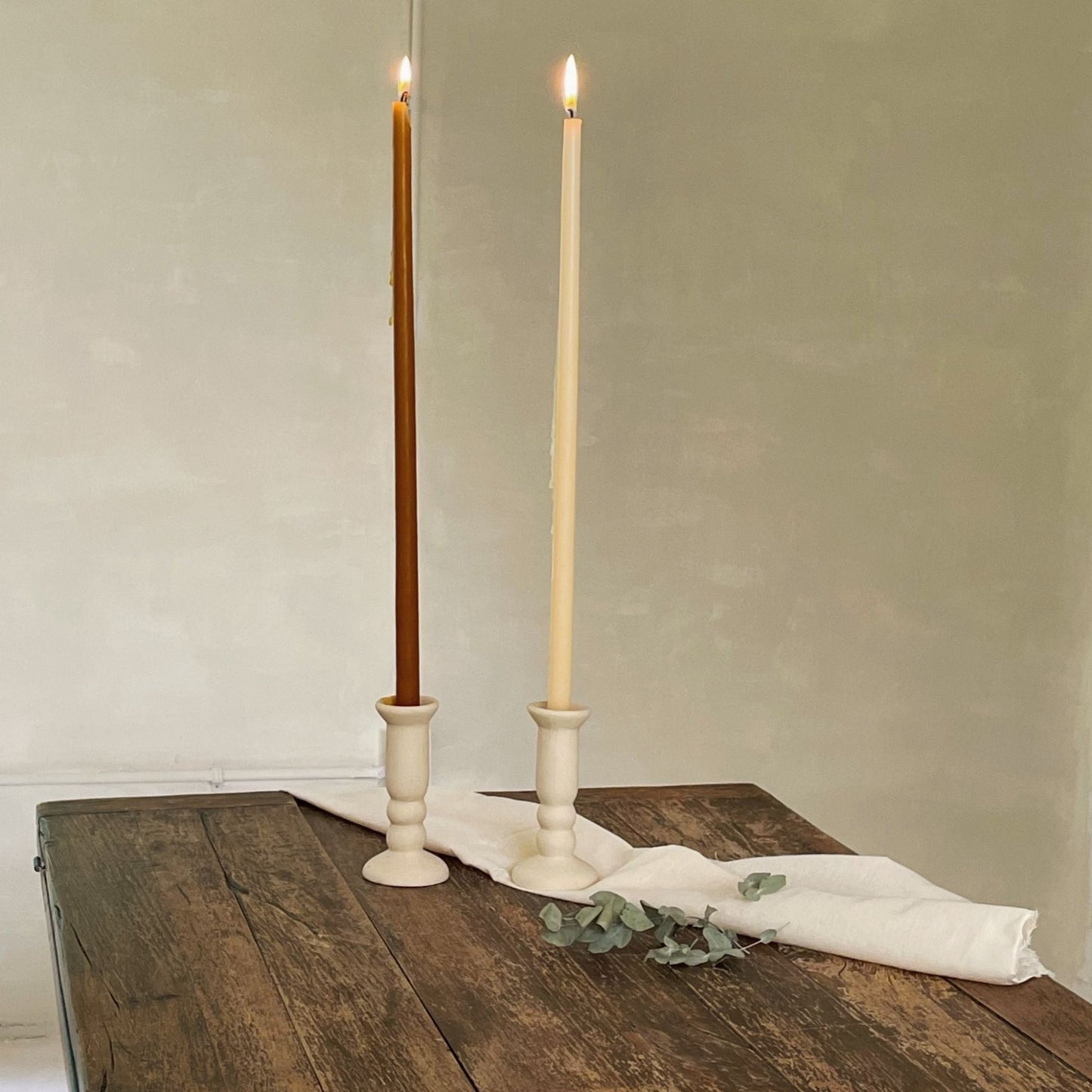 Beeswax Dripless Taper Candles 17.5"