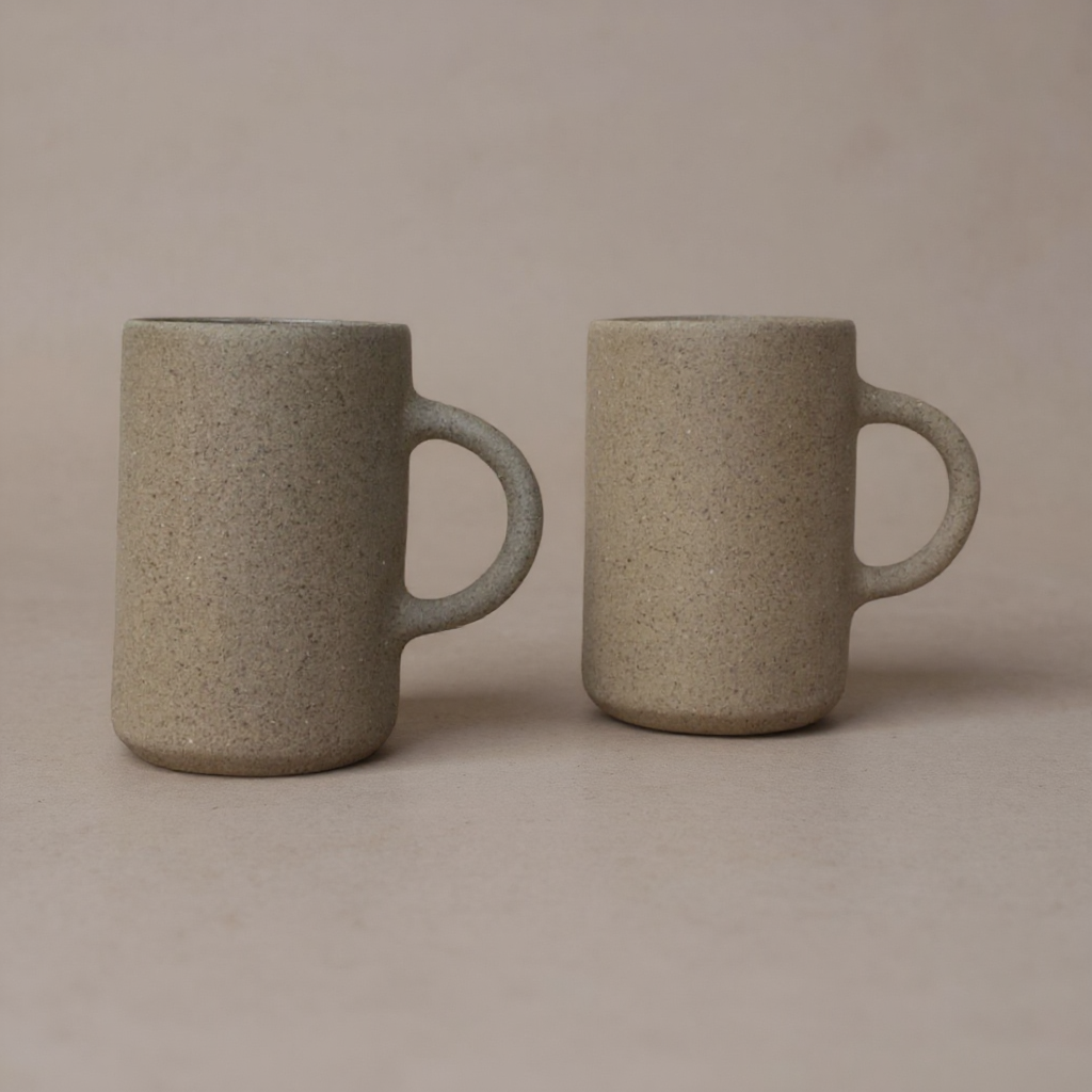 Tall Cylinder Stoneware Mug