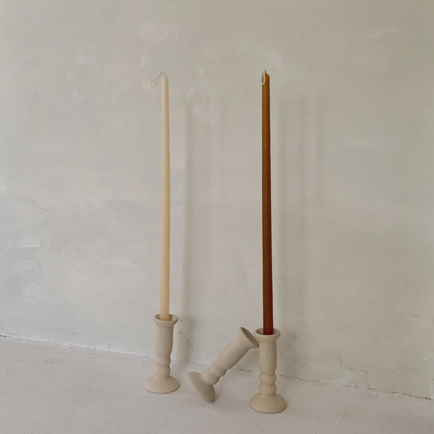 Beeswax Dripless Taper Candles 17.5"