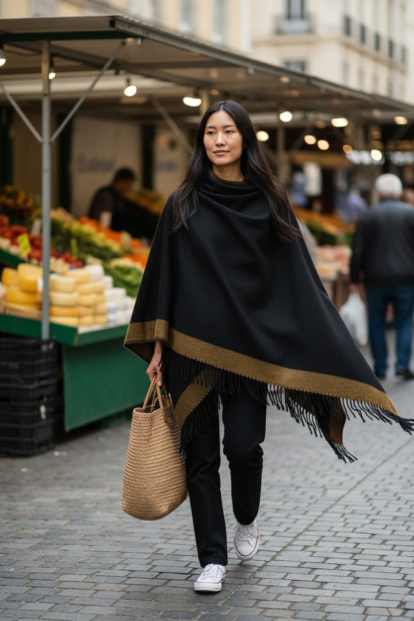 Reversible Ruana Wrap