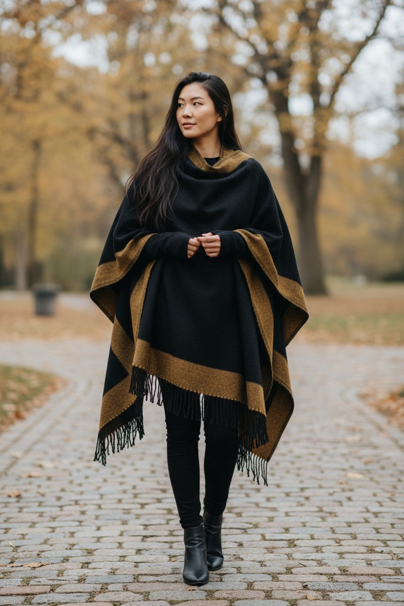 Reversible Ruana Wrap