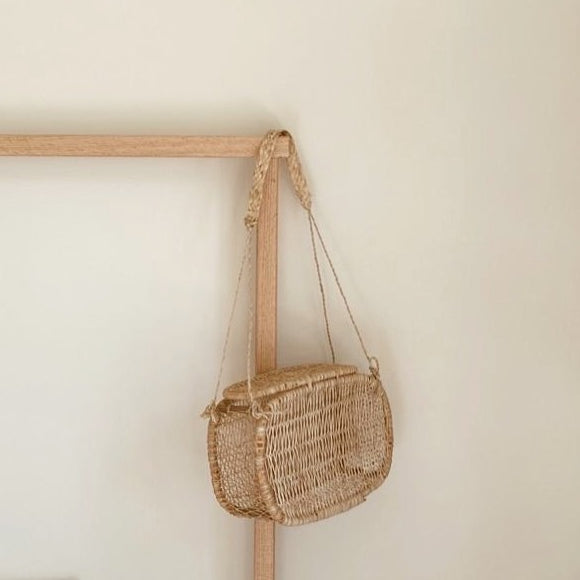 Handwoven Rectangular Jonote Wall Basket