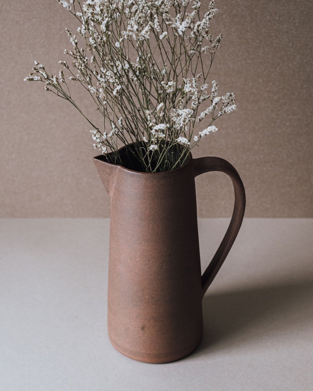 Terracotta Ceramic Tall Jug