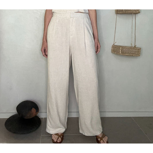 Straight - Leg Linen Pants