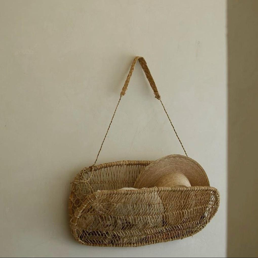 Large Jonote Handwoven Wall Storage Hanging Basket 