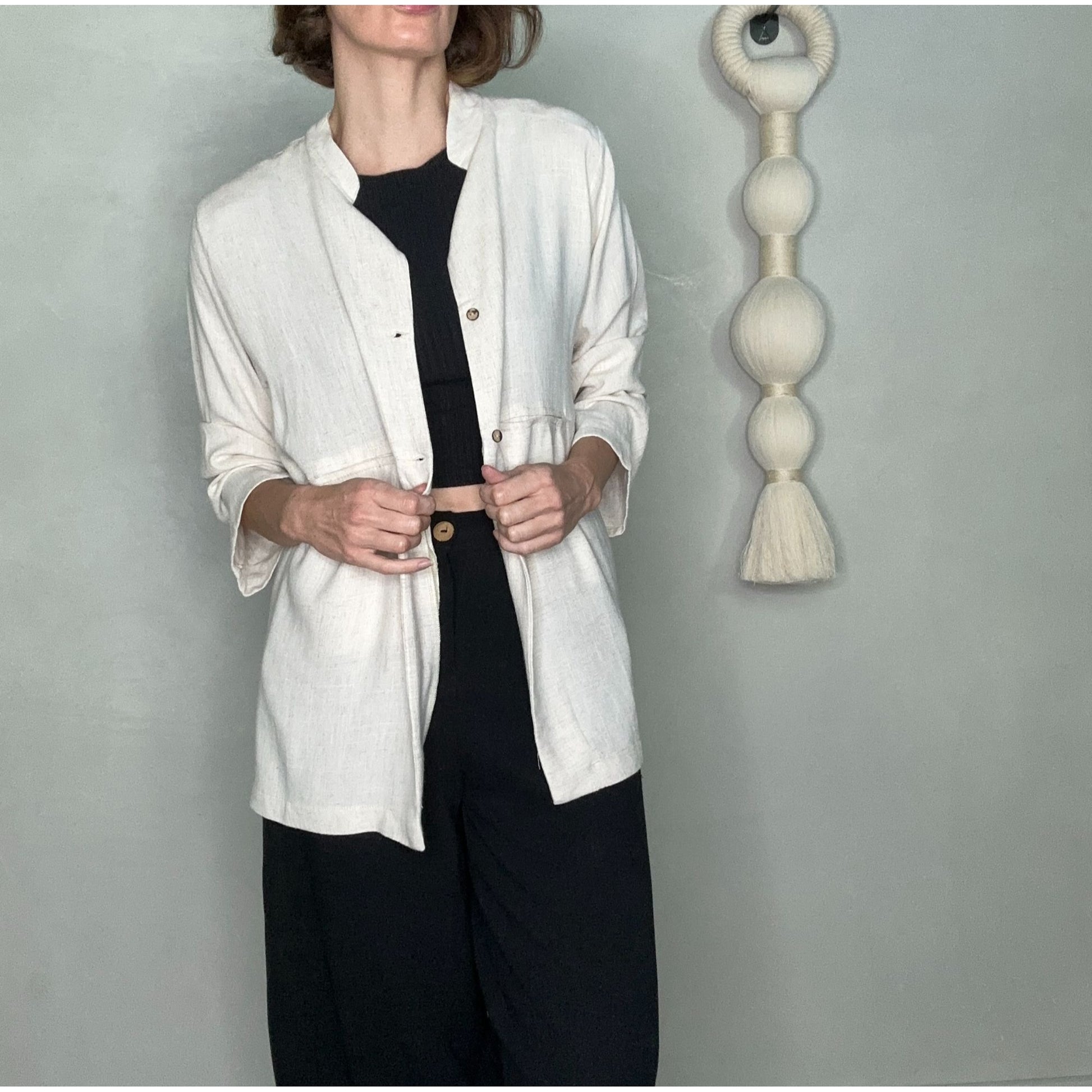 Linen Button-Up Shirt