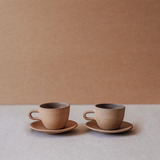 Ceramic Espresso Cup with Saucer