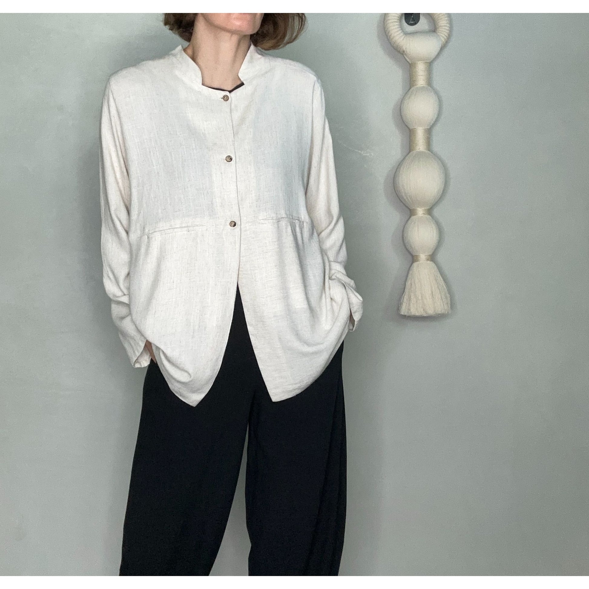 Linen Button-Up Shirt