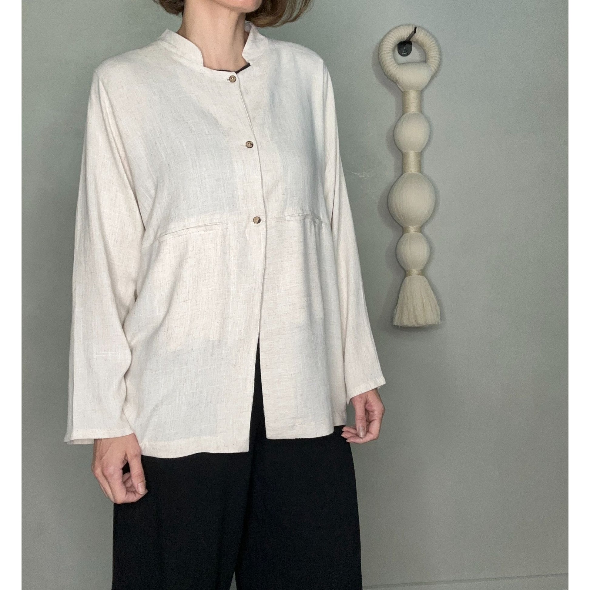 Linen Button-Up Shirt