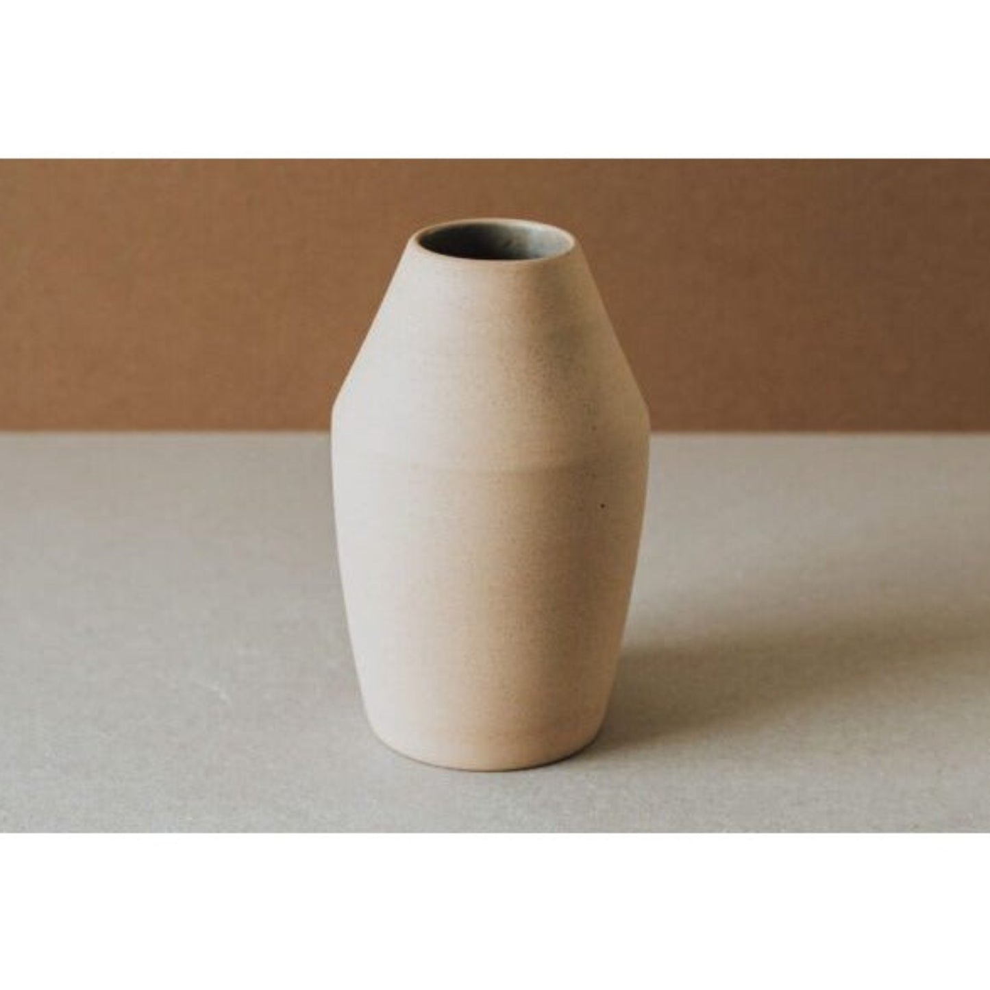 Torno Modern Sand Terracotta Vase 