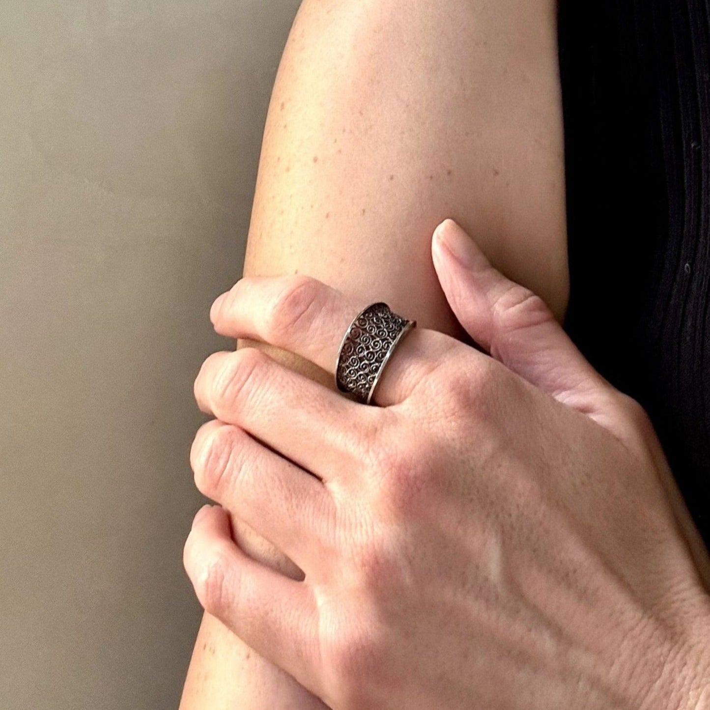 Filigree Silver Ring