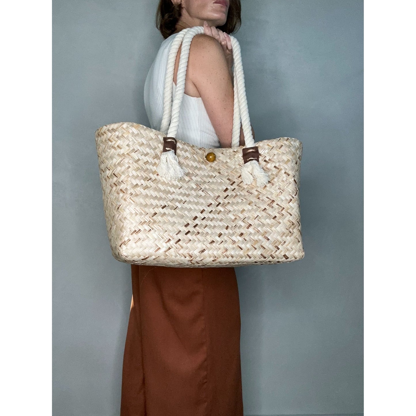 Large Tote Straw Bag