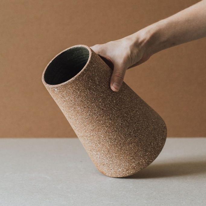 Handcrafted Terracotta Cork Cone Vase