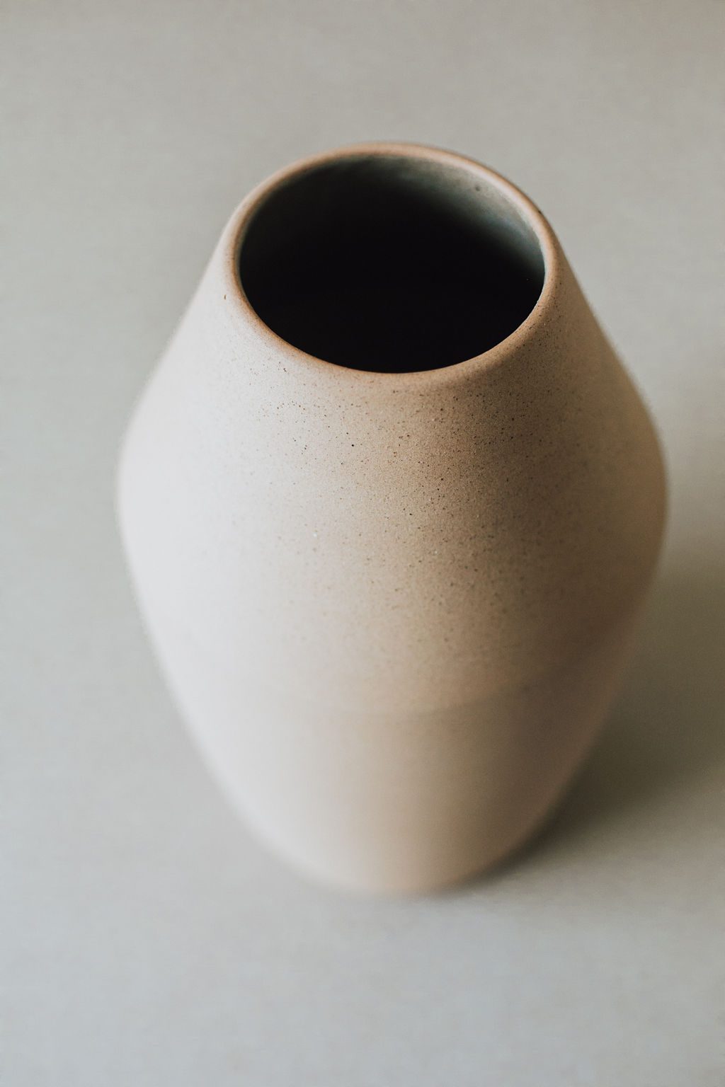 Torno Modern Sand Terracotta Vase 