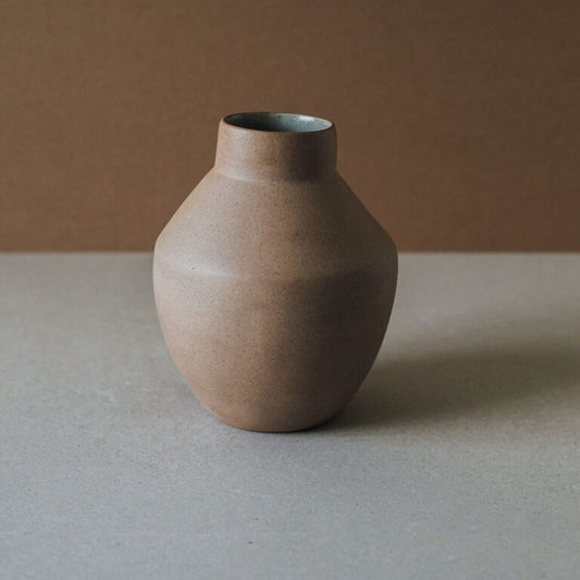 Handcrafted Chocolate Terracotta Egeo Ceramic Vase