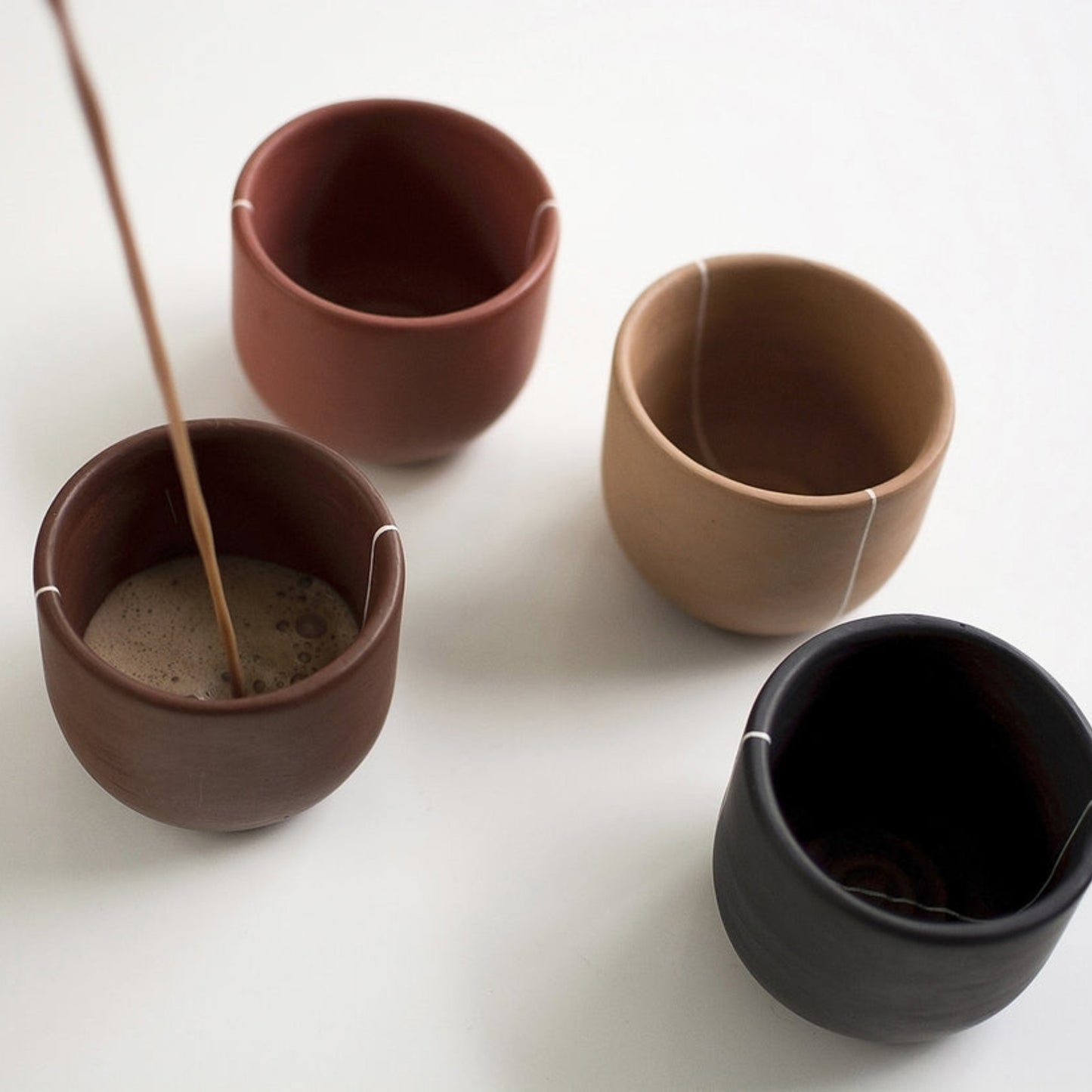 Artisanal Hand-Painted Coffee Cup