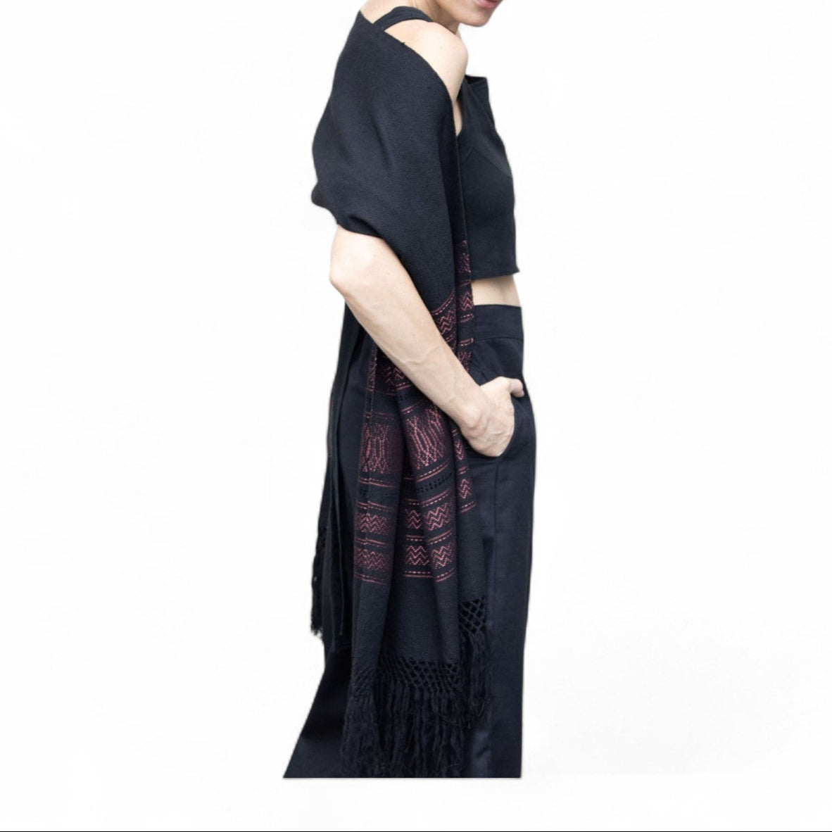 Handwoven Mexican Rebozo Shawl 