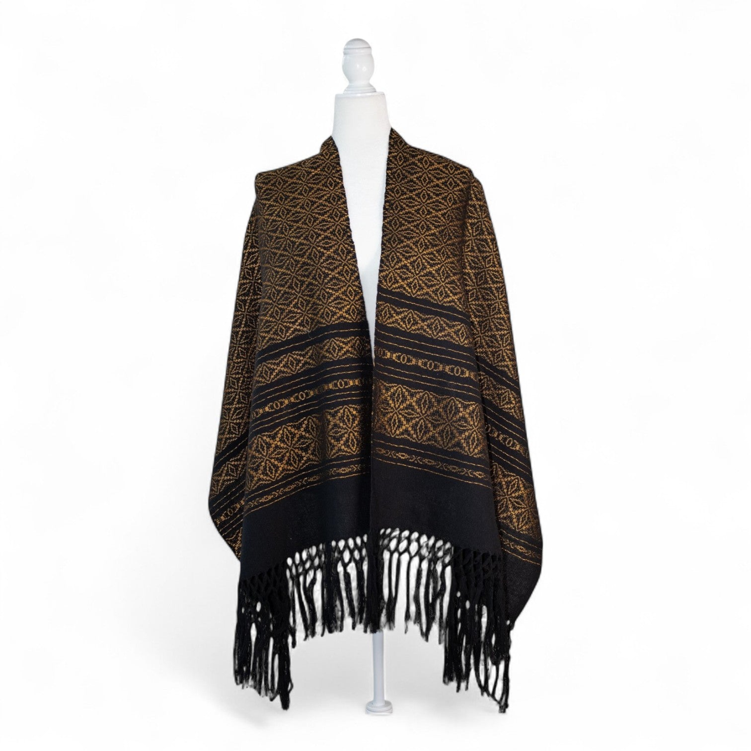 Handwoven Mexican Rebozo Shawl 