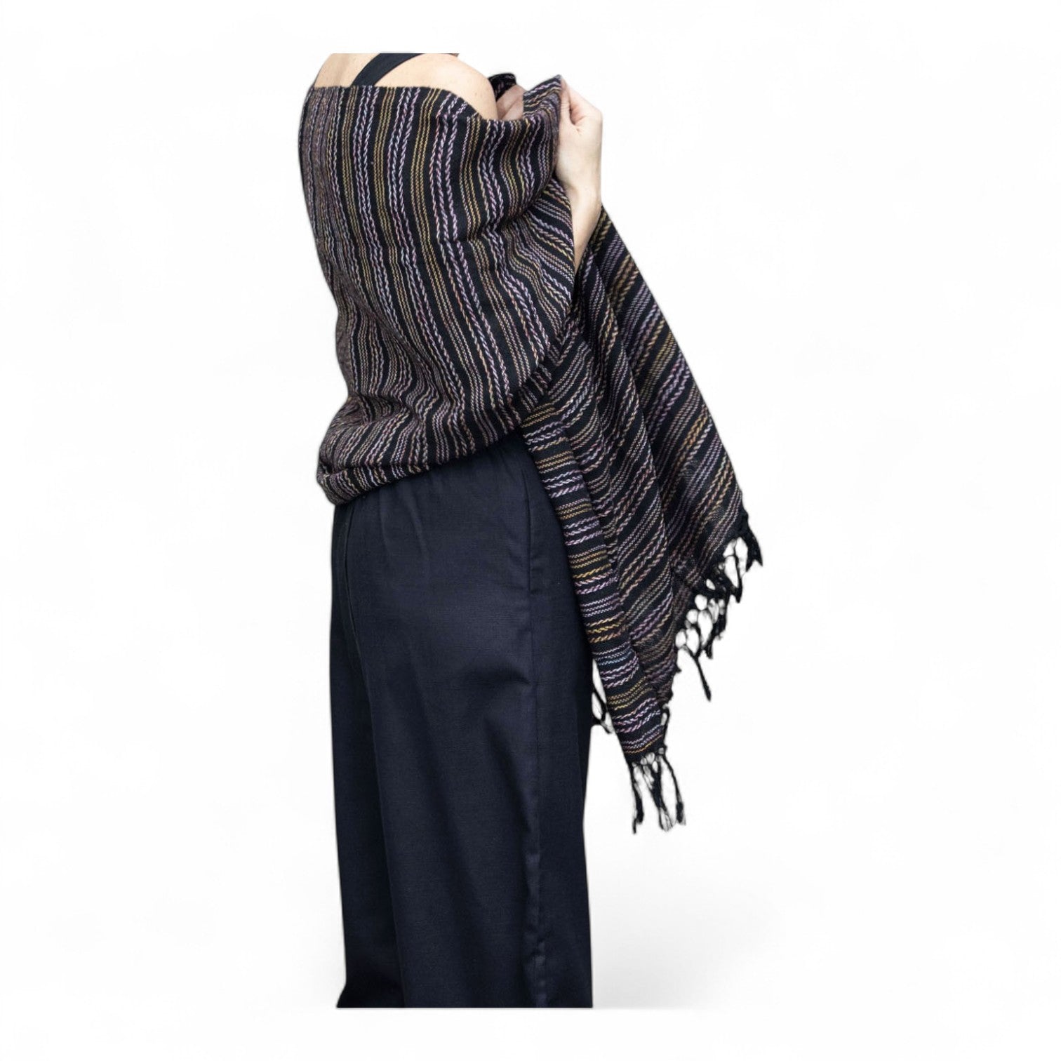 Handwoven Mexican Rebozo Shawl 