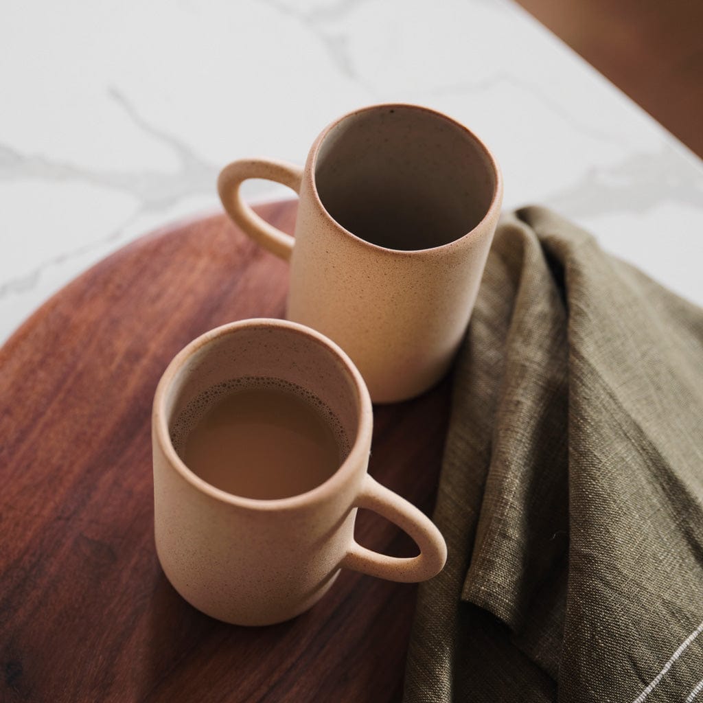 Tall Cylinder Stoneware Mug