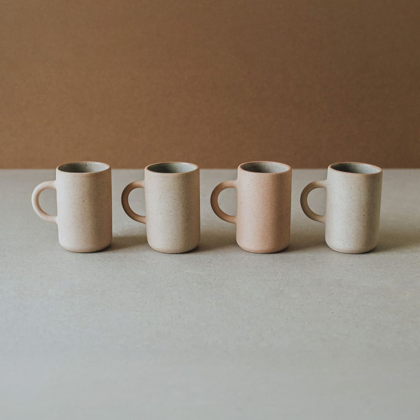 Tall Cylinder Stoneware Mug